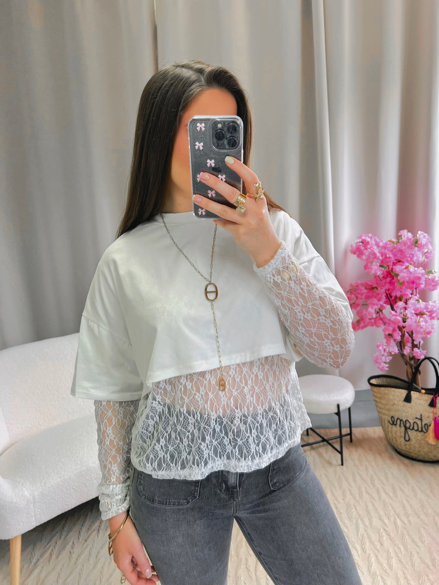 Top TELLI blanc