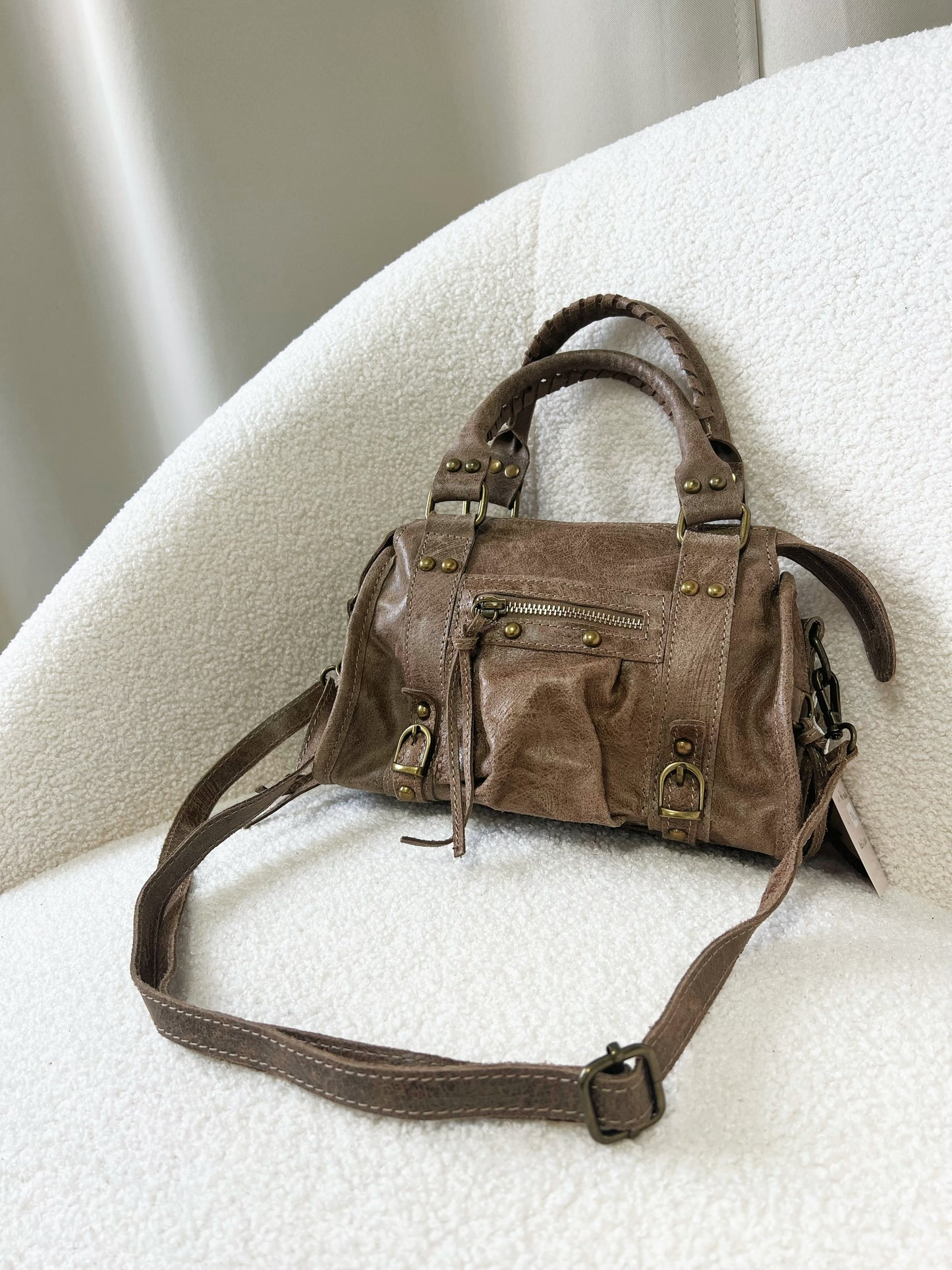 Sac PANAM taupe mat petit modèle
