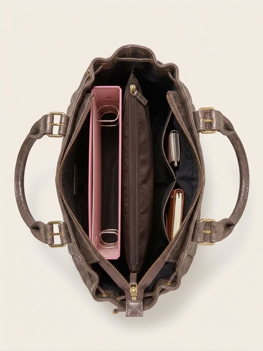 Sac GEREL bronze irisé grand modèle