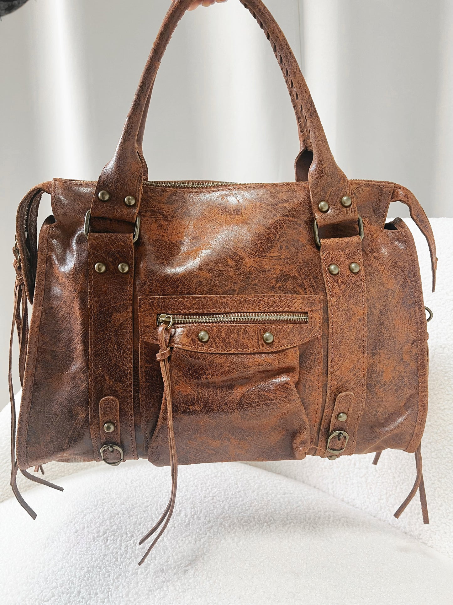 Sac PANAM camel grand modèle