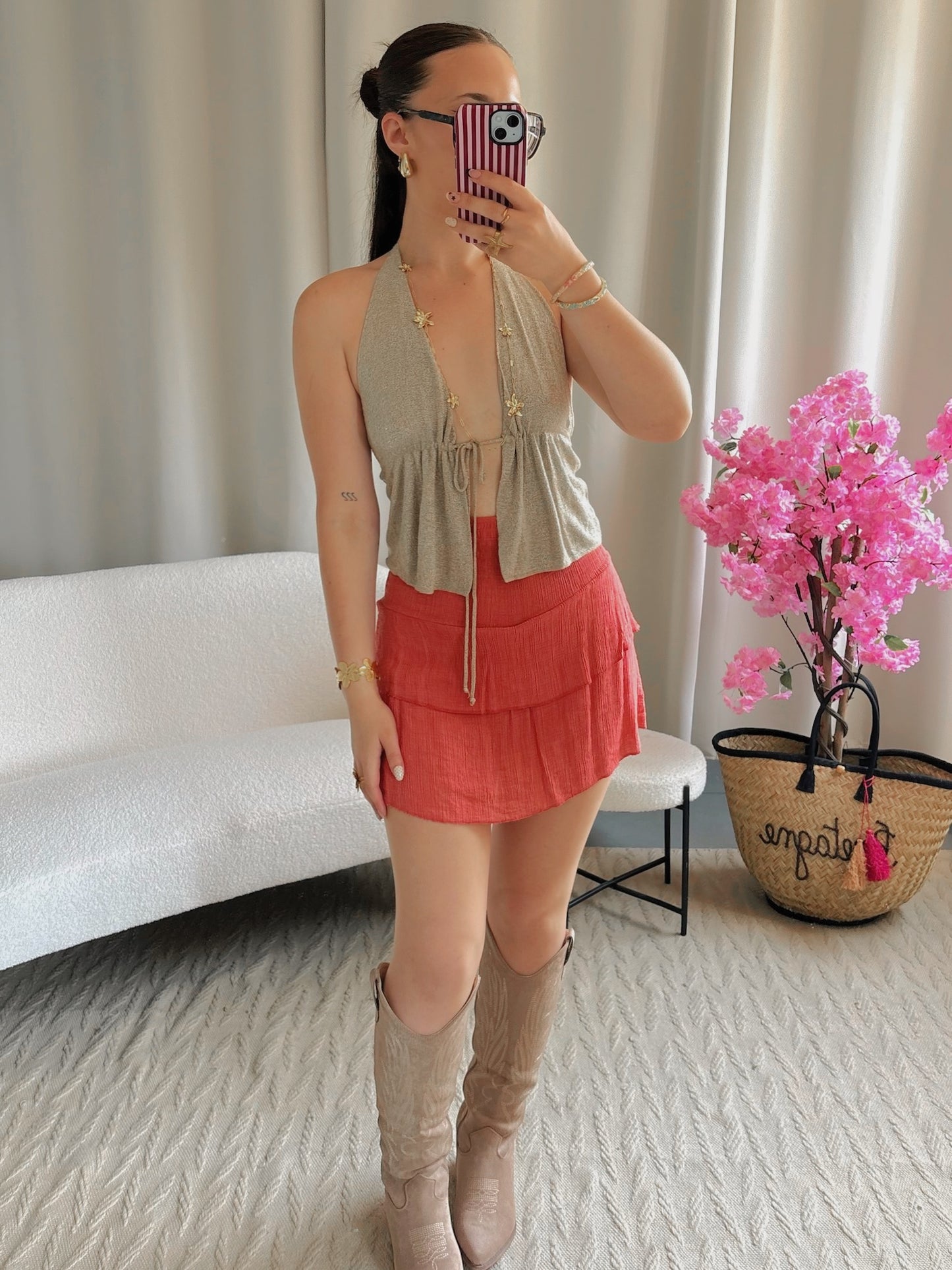 Jupe LILOU corail