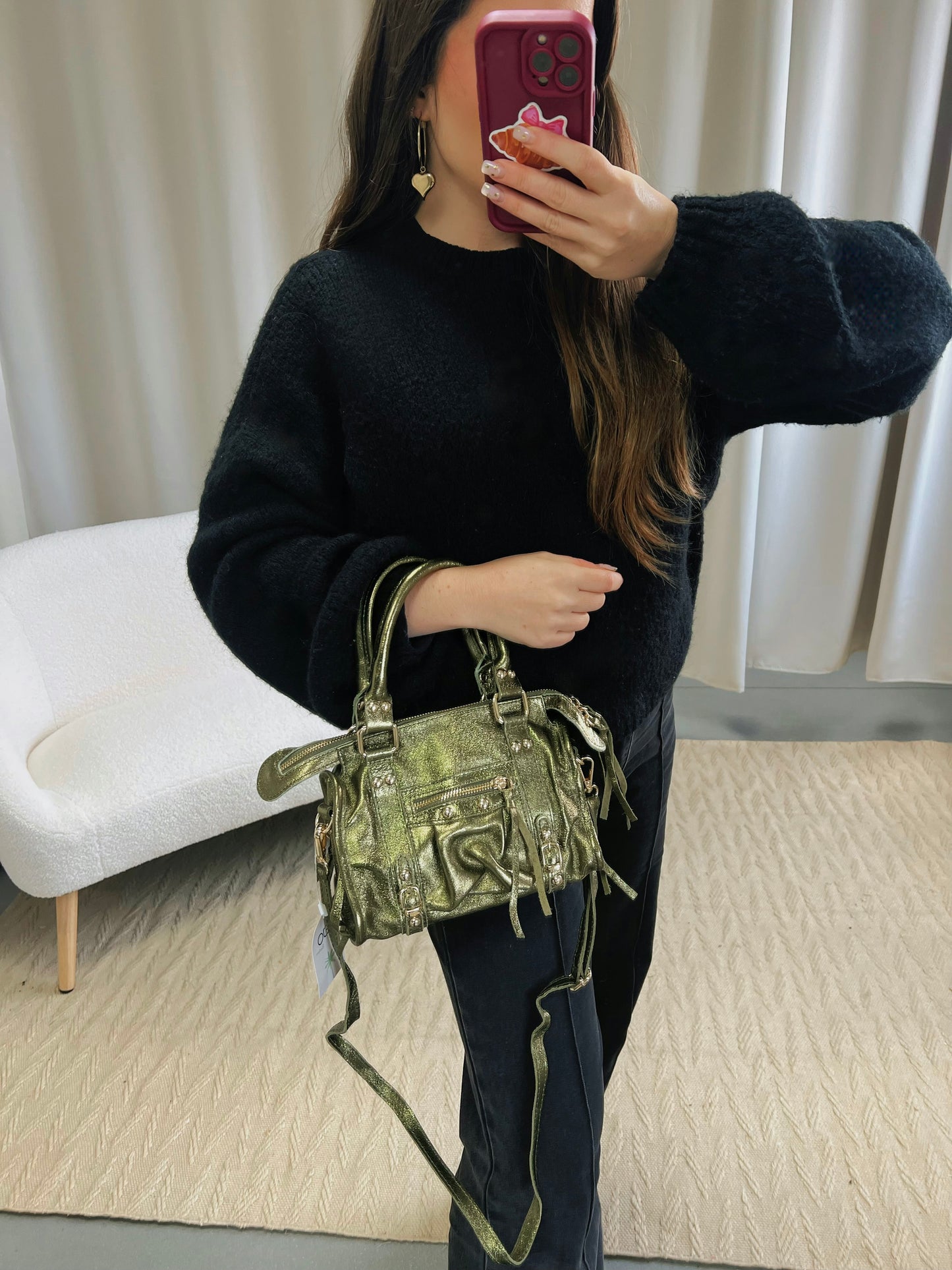 Sac PANAM irisé kaki petit modèle