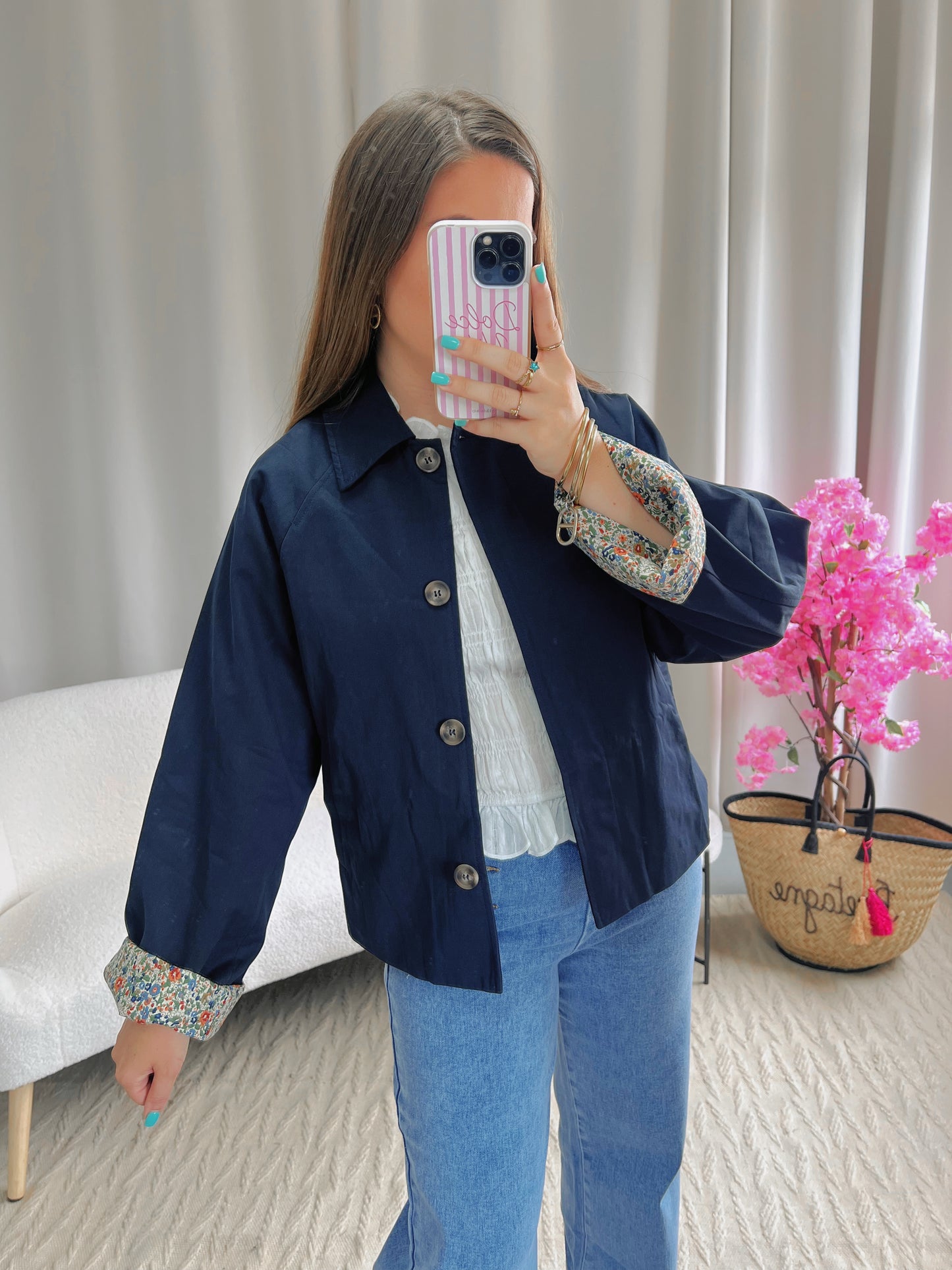 Trench JOSÉPHINE bleu marine