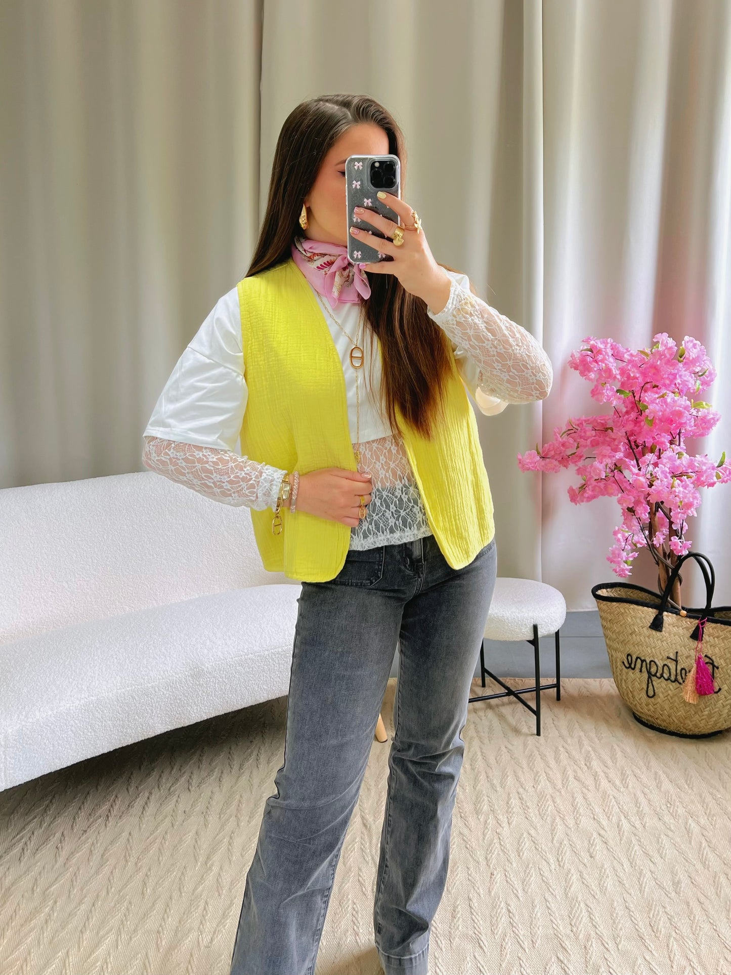 Gilet sans manches ALBA jaune
