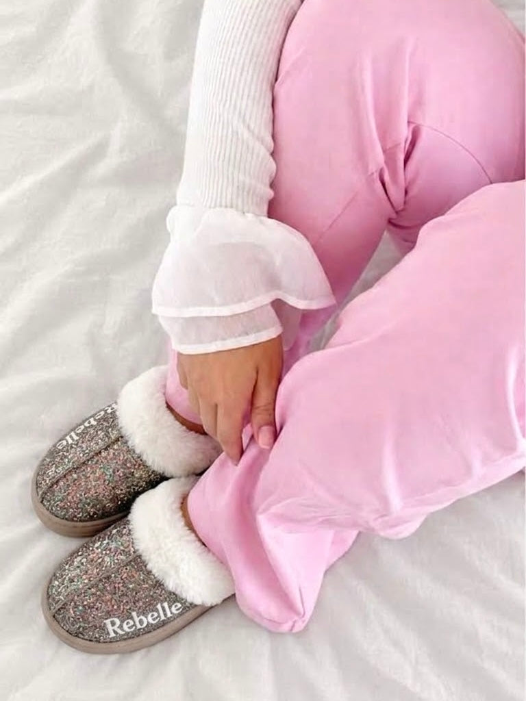 Chaussons à paillettes Rebelle