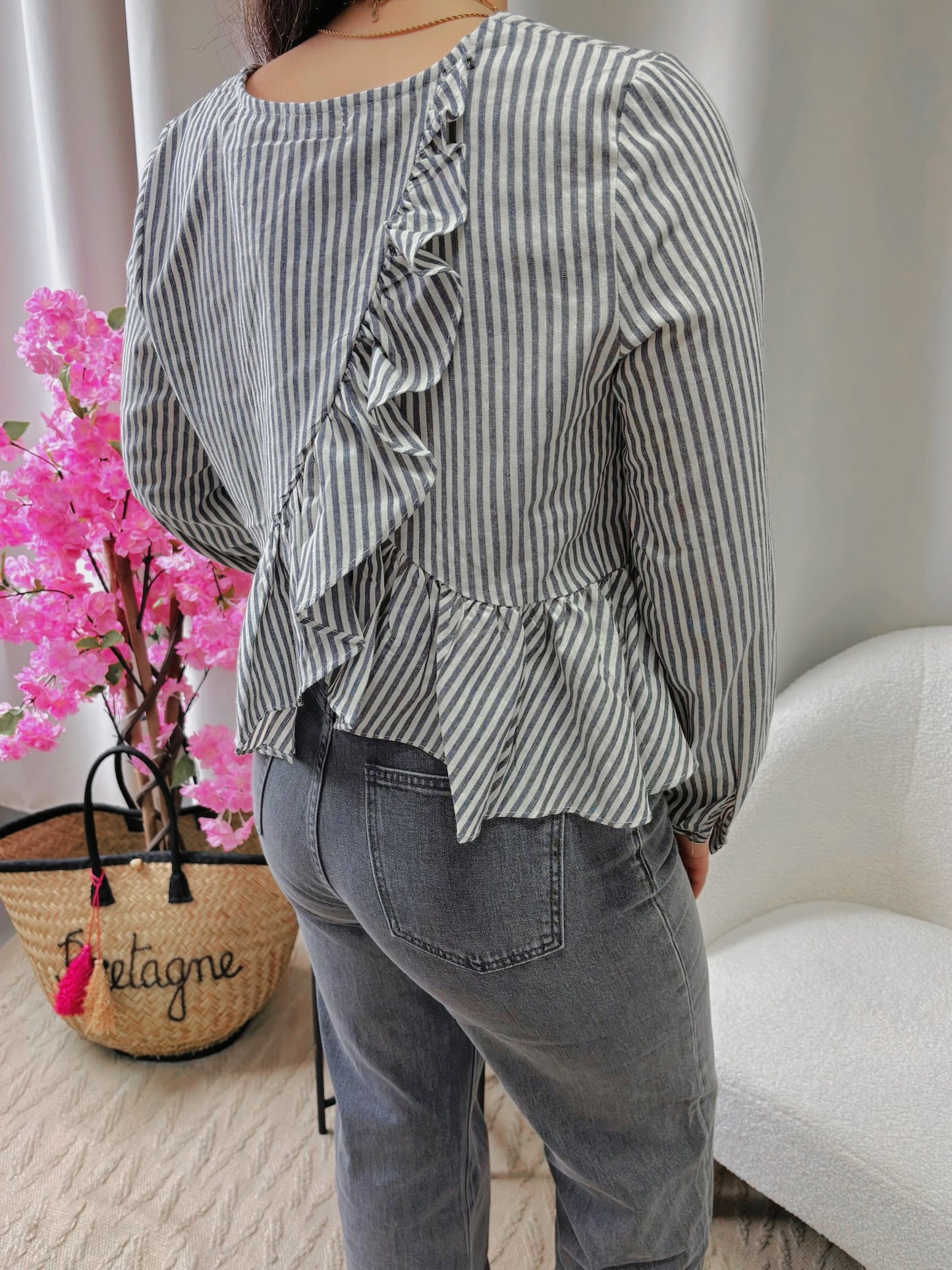 Blouse CHARLOTTE bleu marine