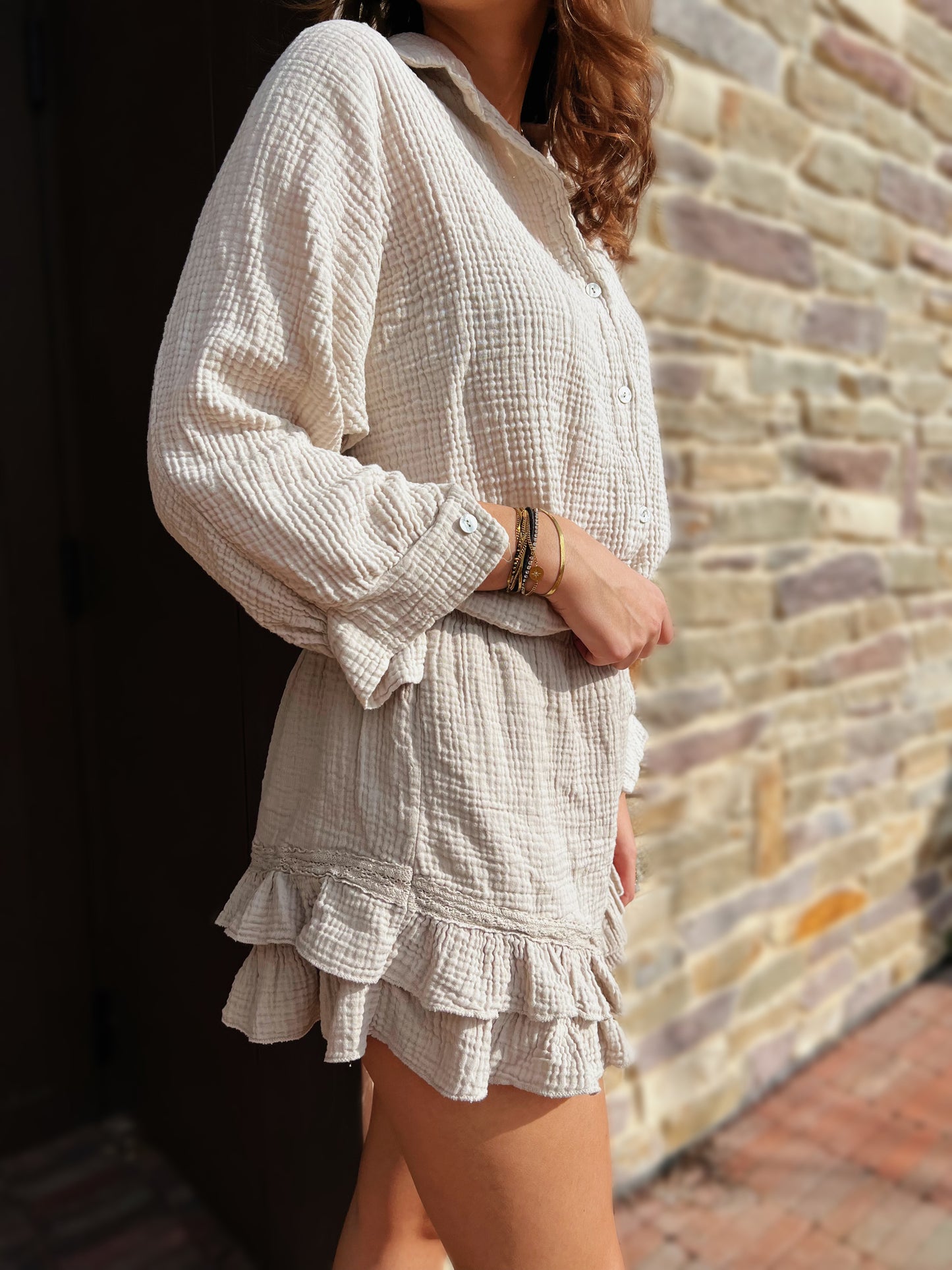 Chemise beige LINA