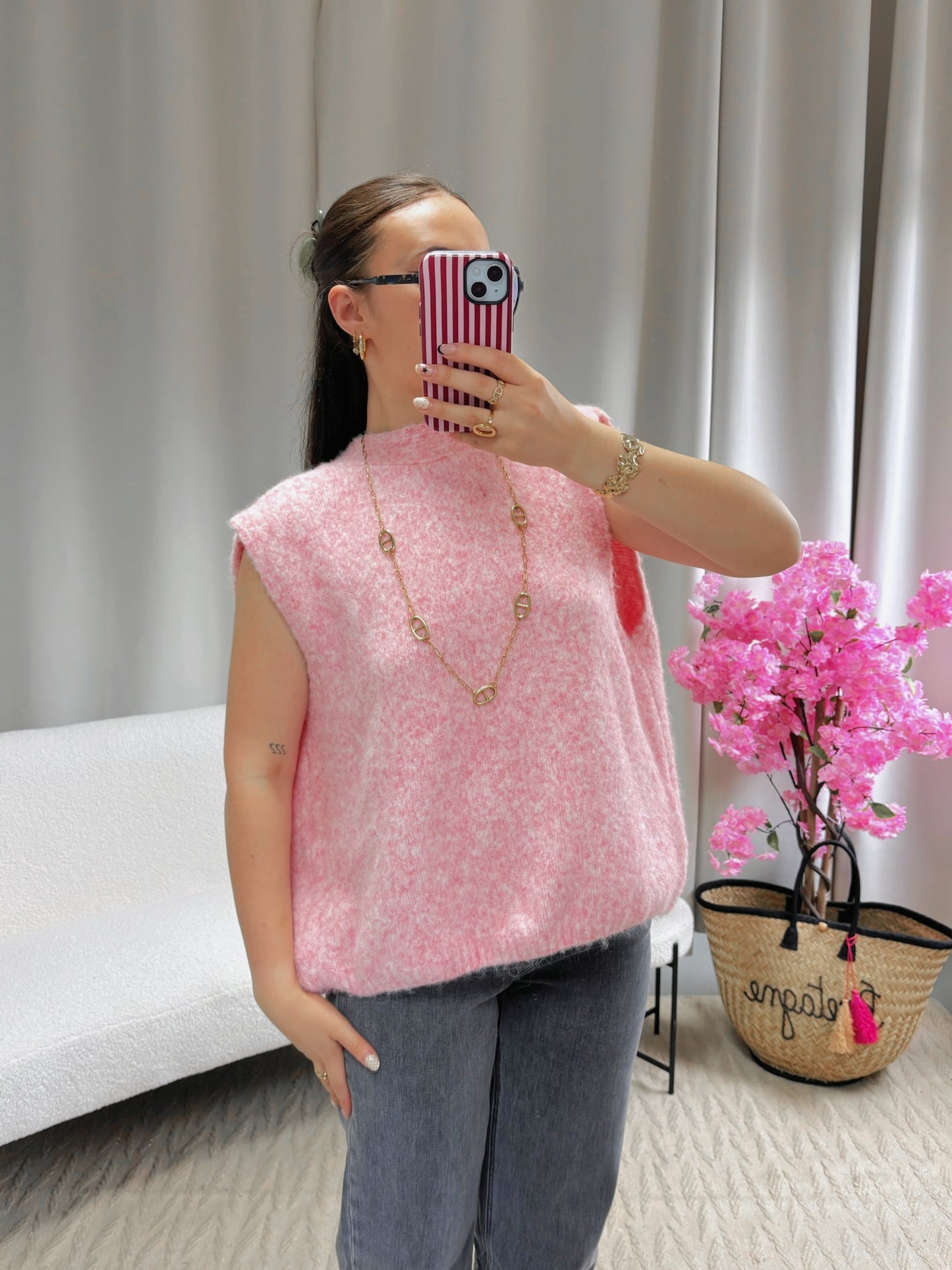 Pull dos nu SIENNA rose