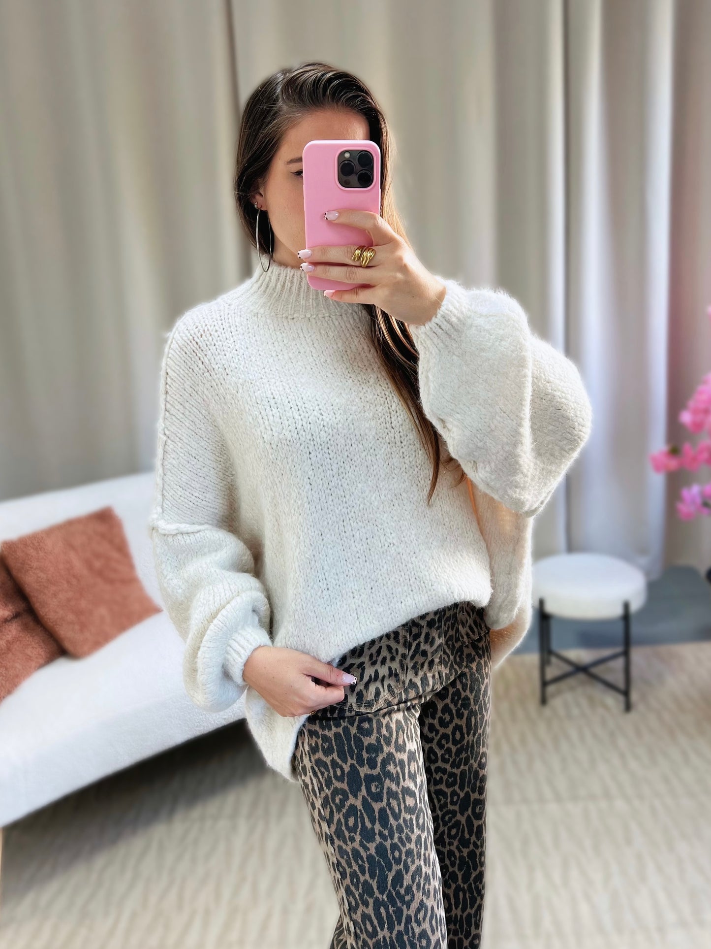 Pull FALLON écru