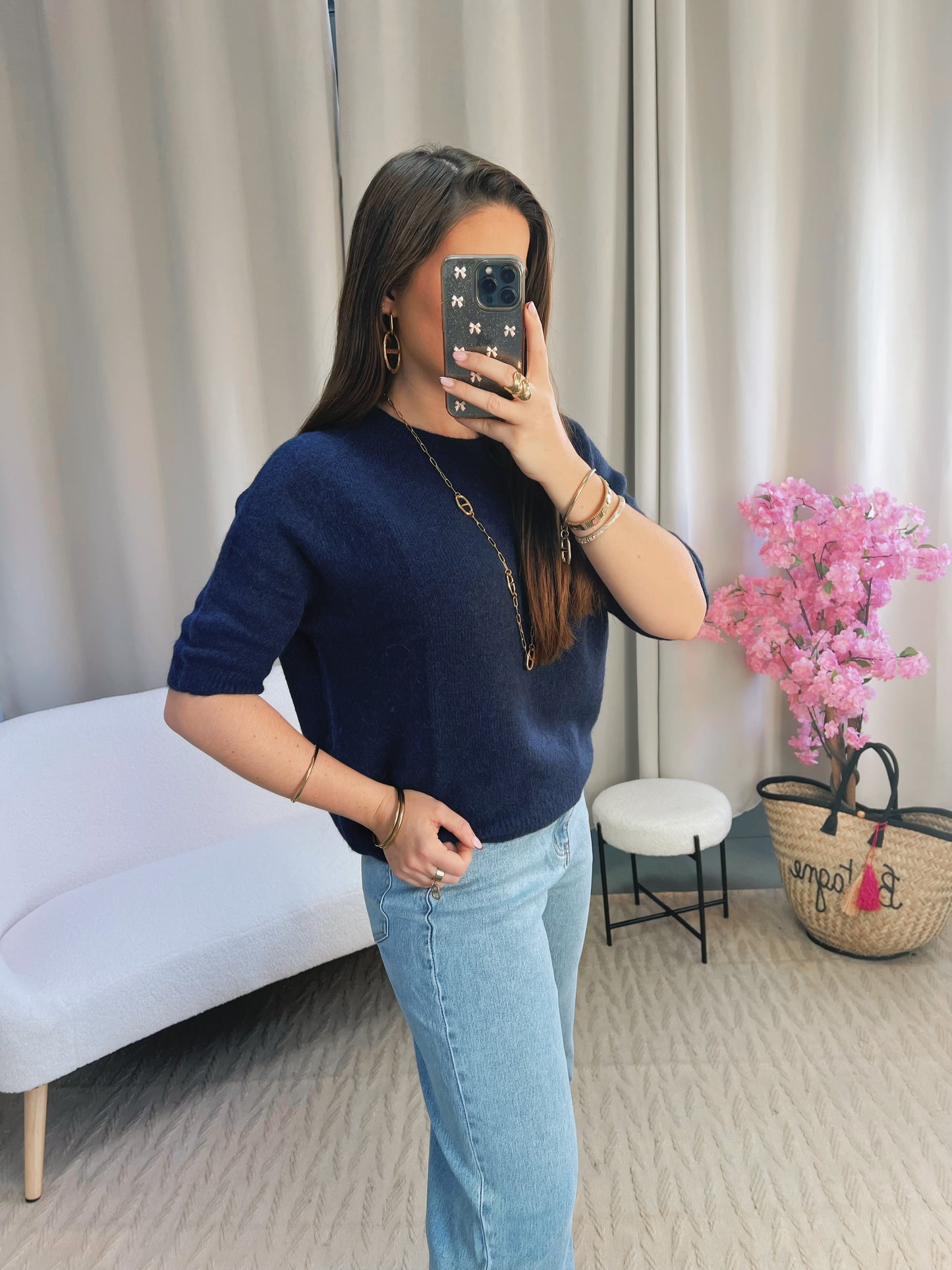 Pull MAËLYS bleu marine