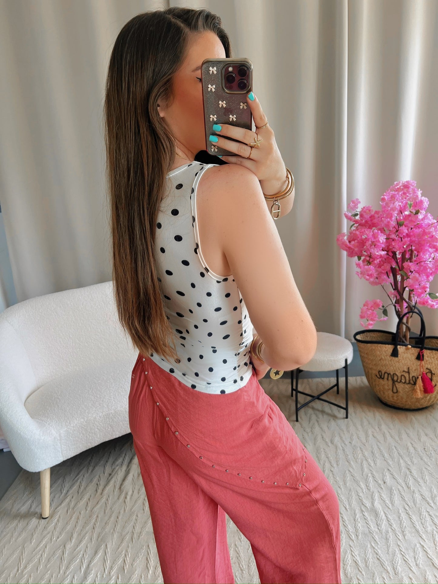 Top ALESSIA blanc cassé