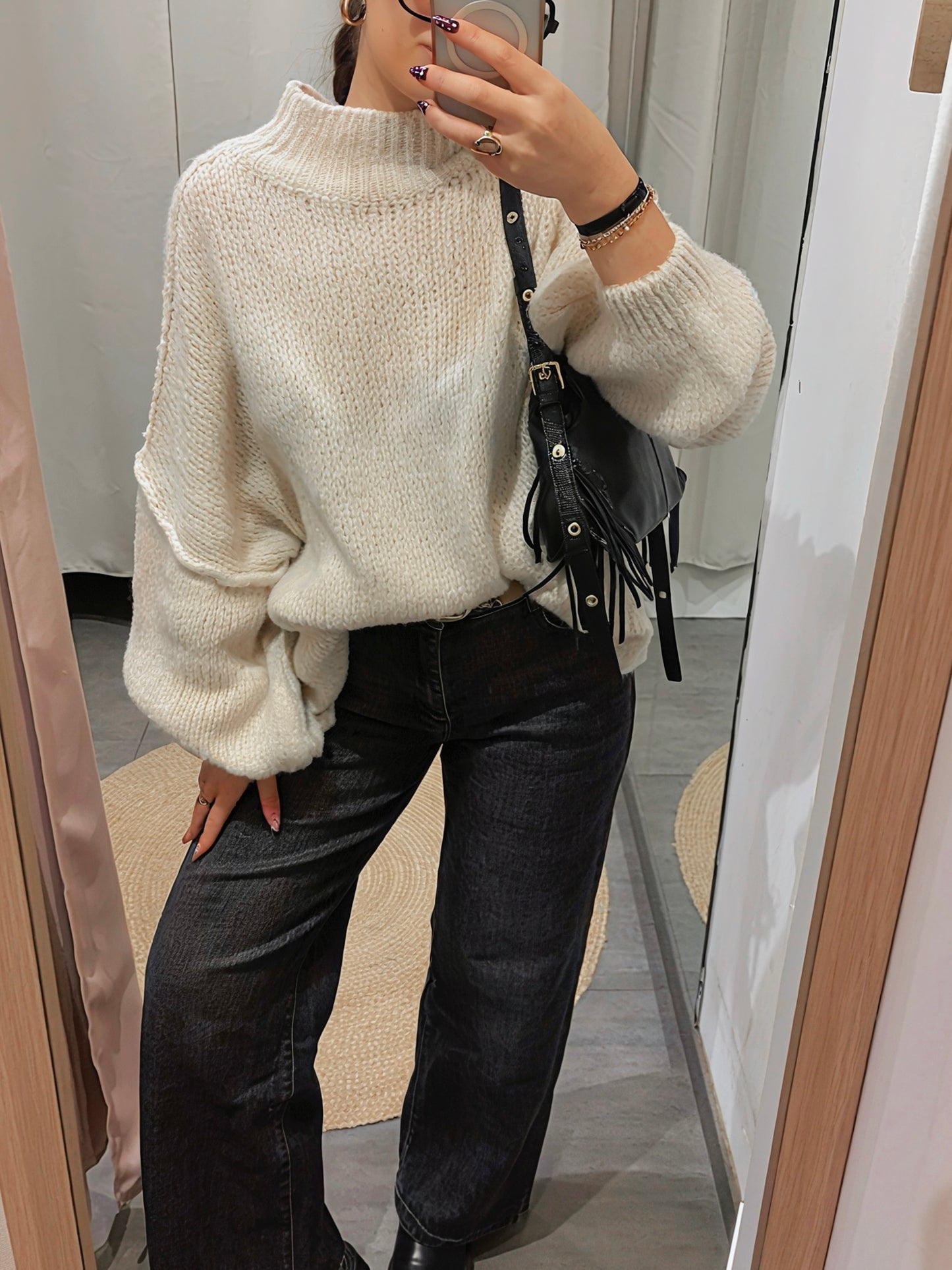 Sac MUSE noir irisé