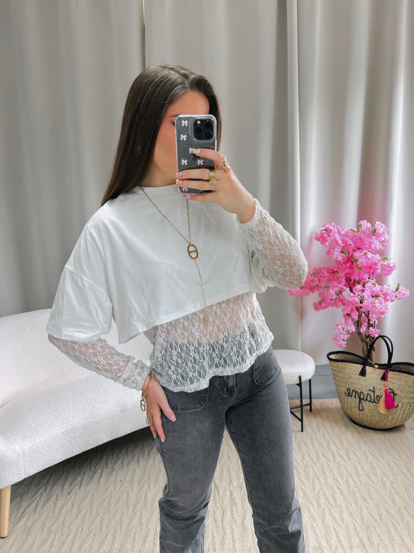 Top TELLI blanc