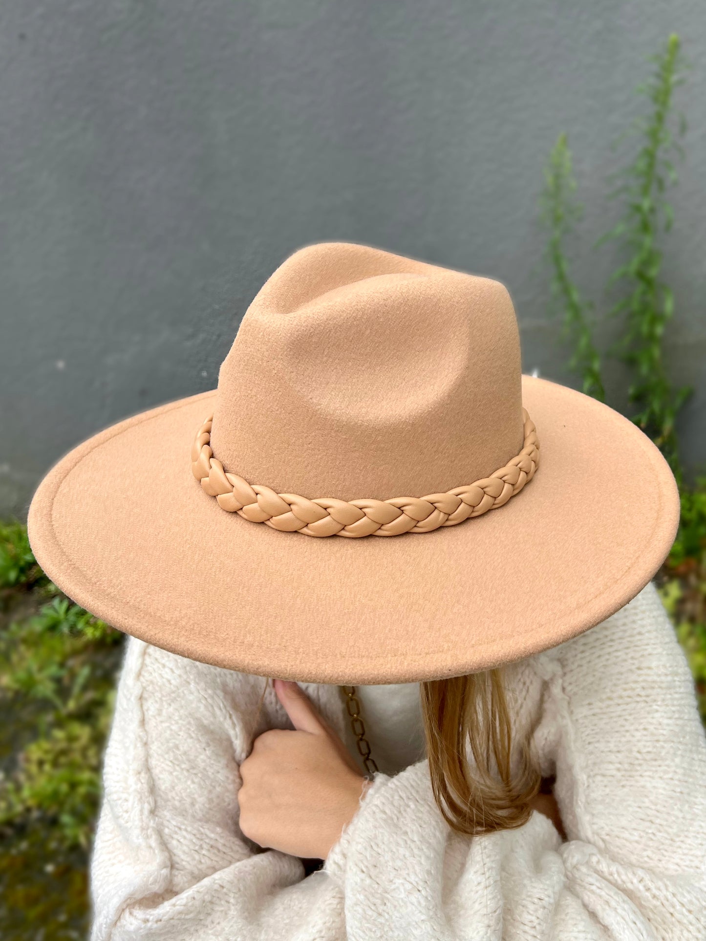 Chapeau feutre camel