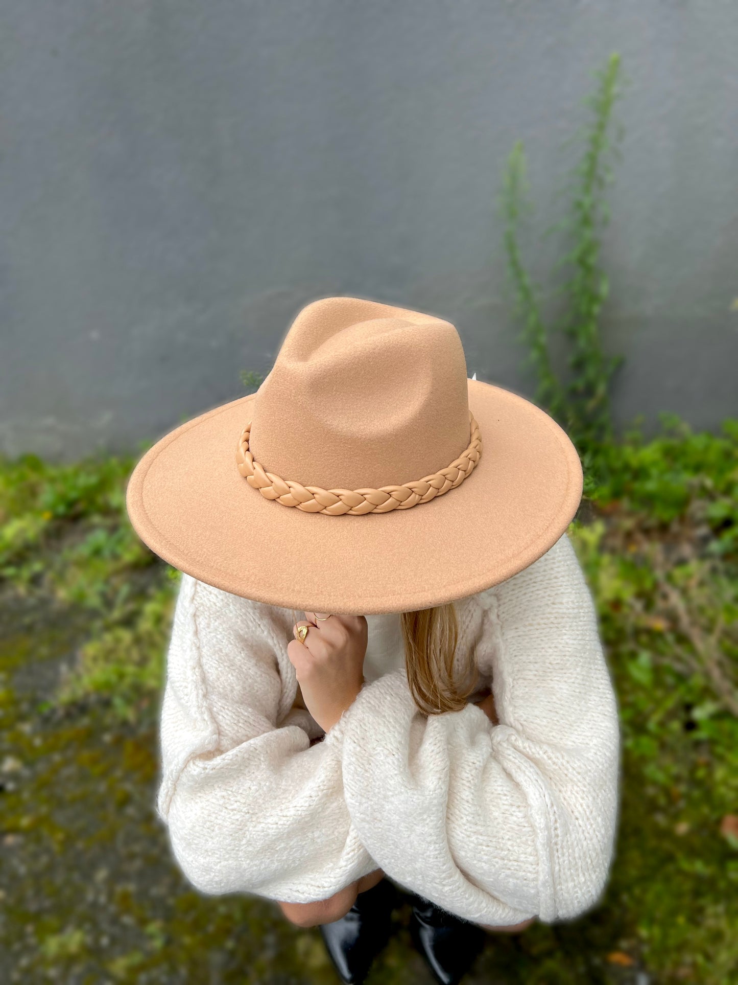Chapeau feutre camel