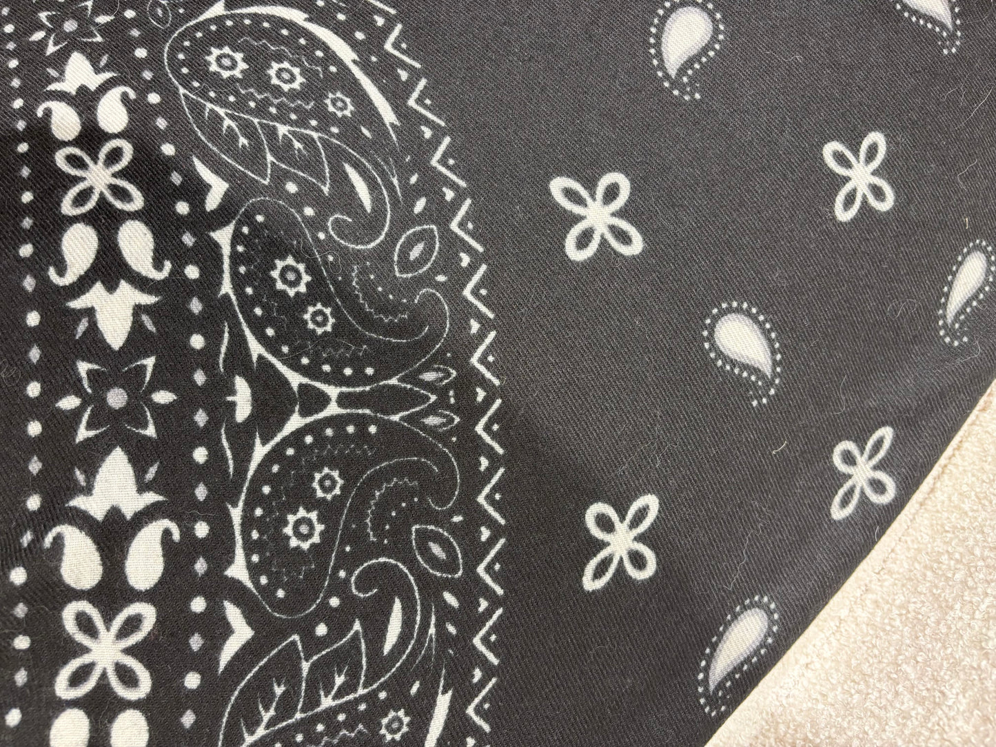 Foulard bandana noir