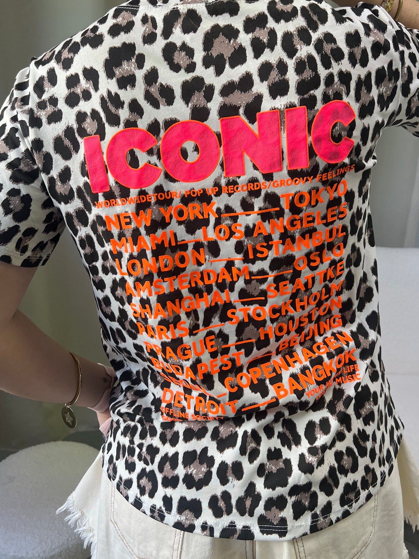 T-shirt ICONIC léopard
