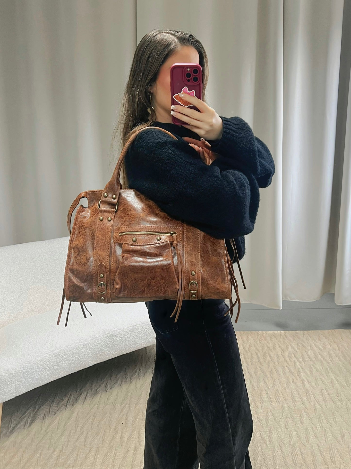 Sac PANAM camel grand modèle
