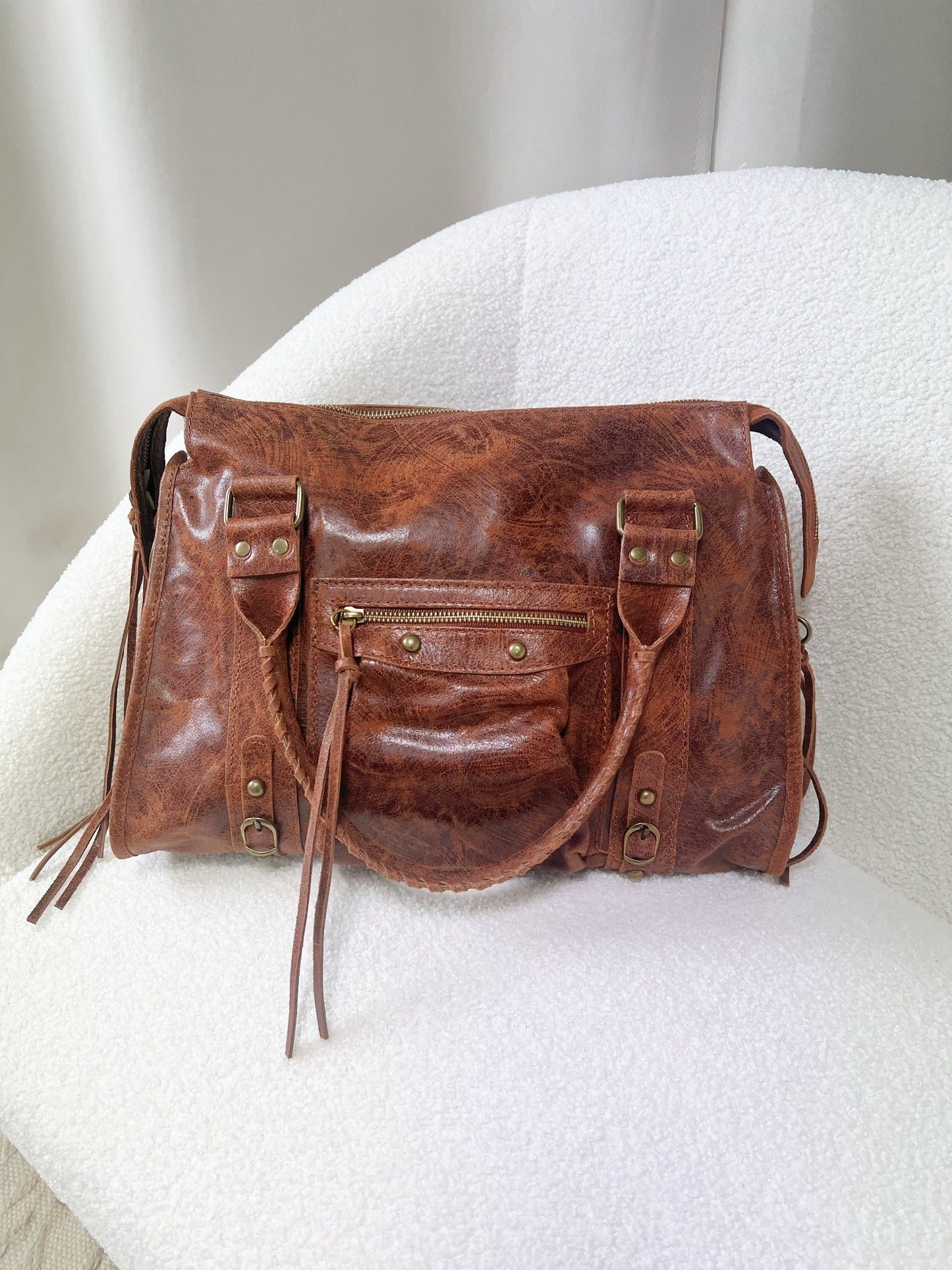 Sac PANAM camel grand modèle