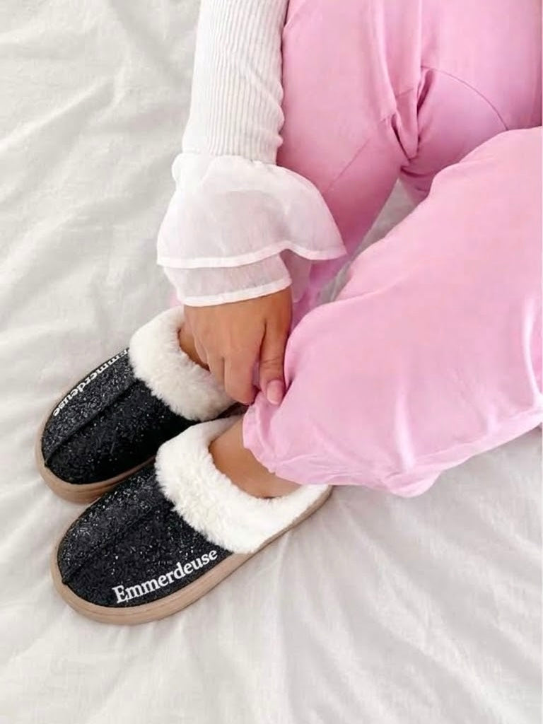 Chaussons à paillettes Emmerdeuse