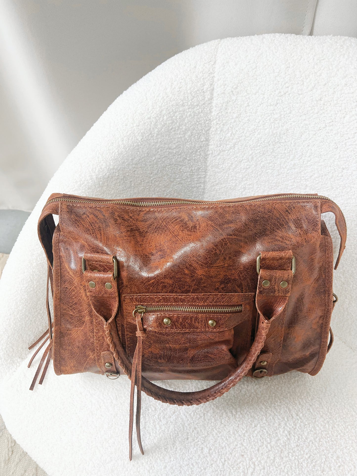 Sac PANAM camel grand modèle