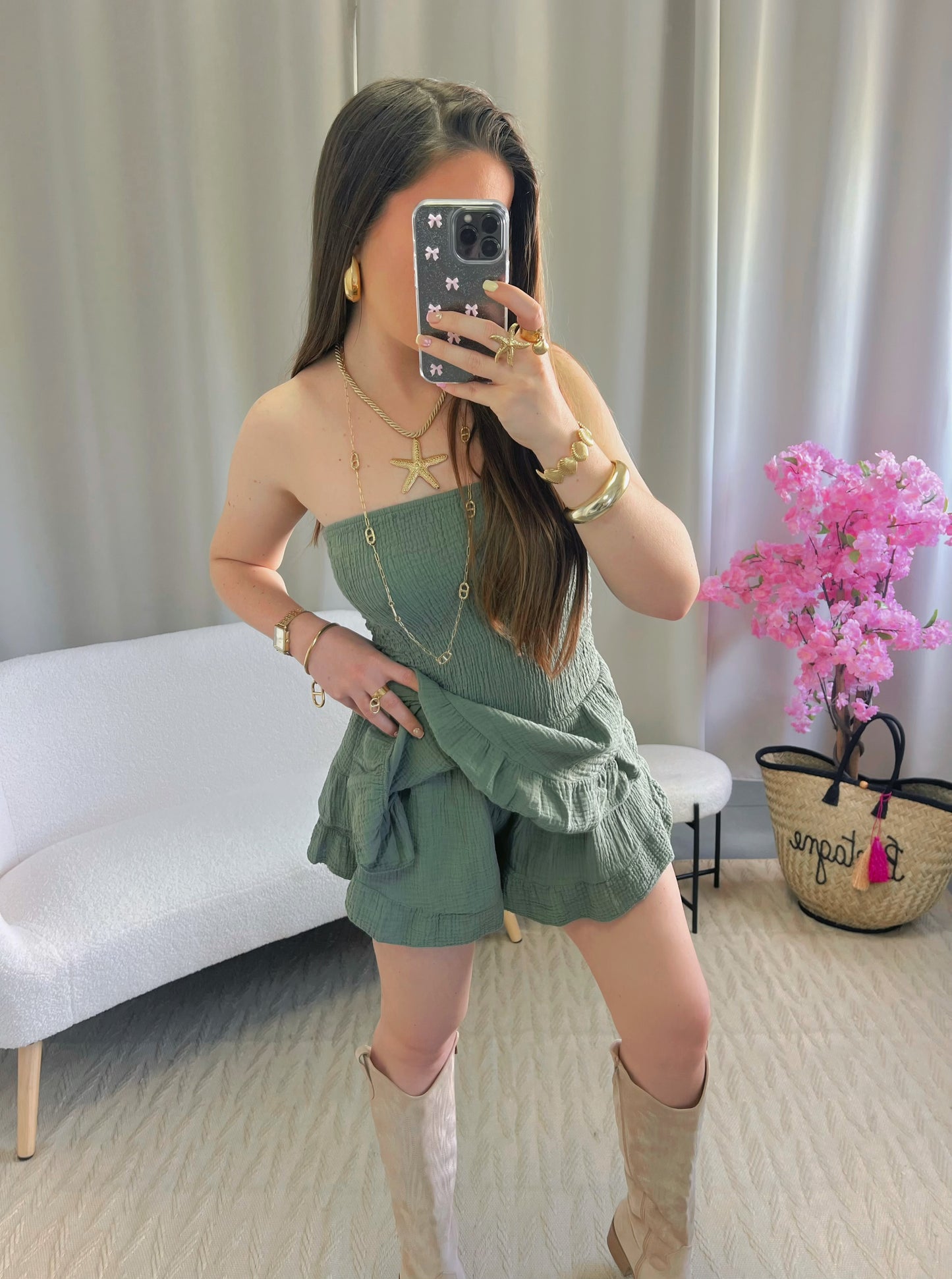 Combi short VITA kaki