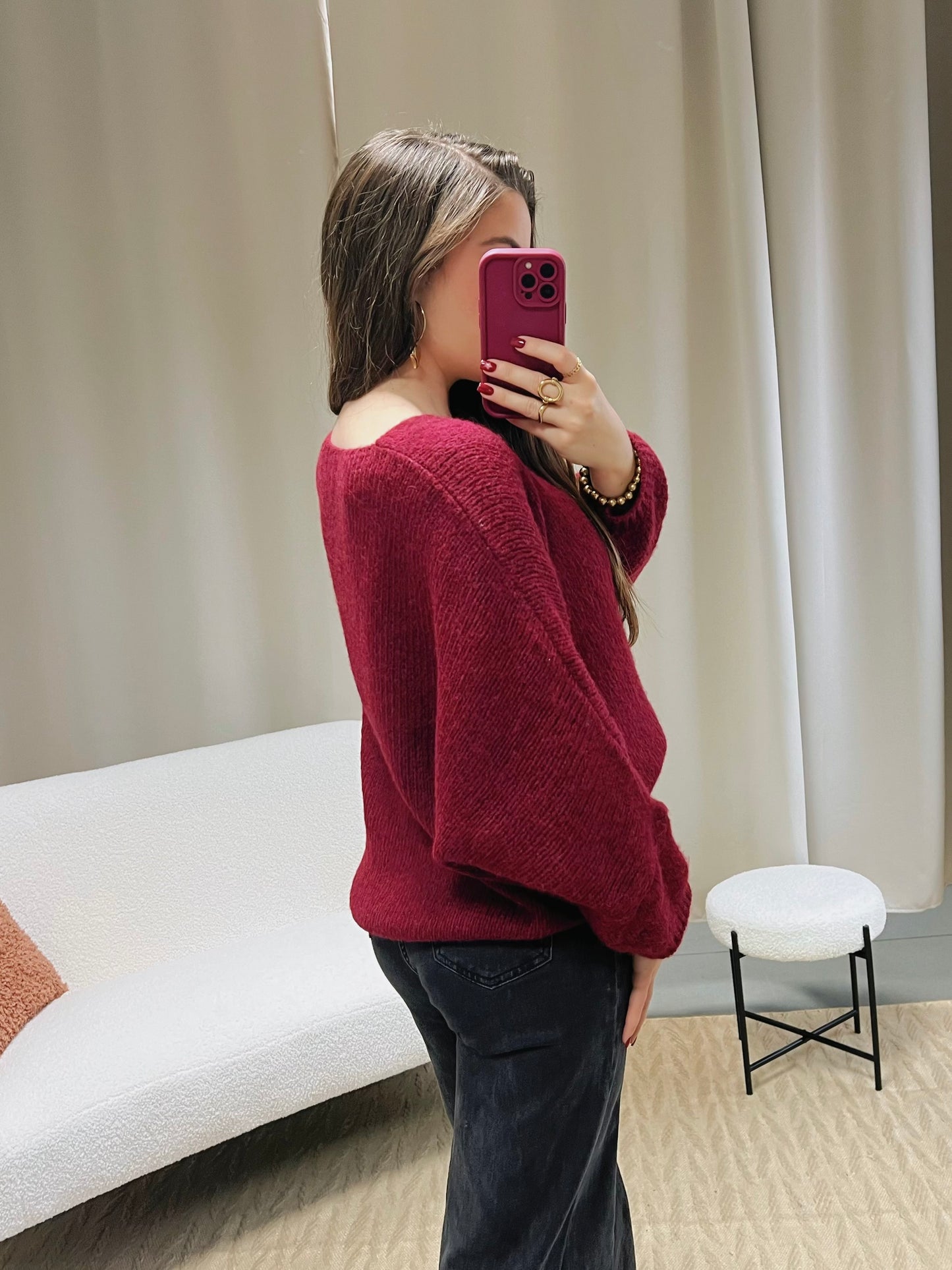 Pull KIRBY bordeaux