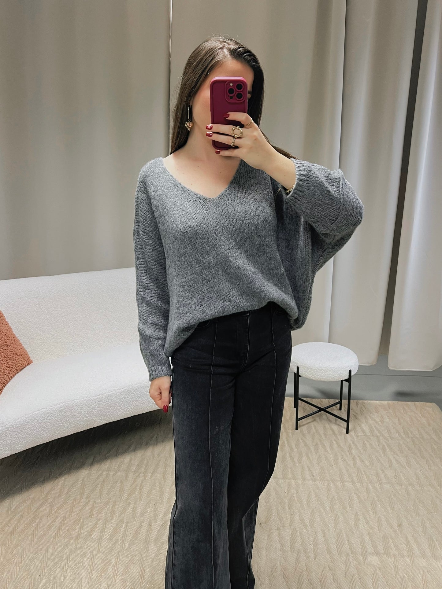 Pull KIRBY gris anthracite