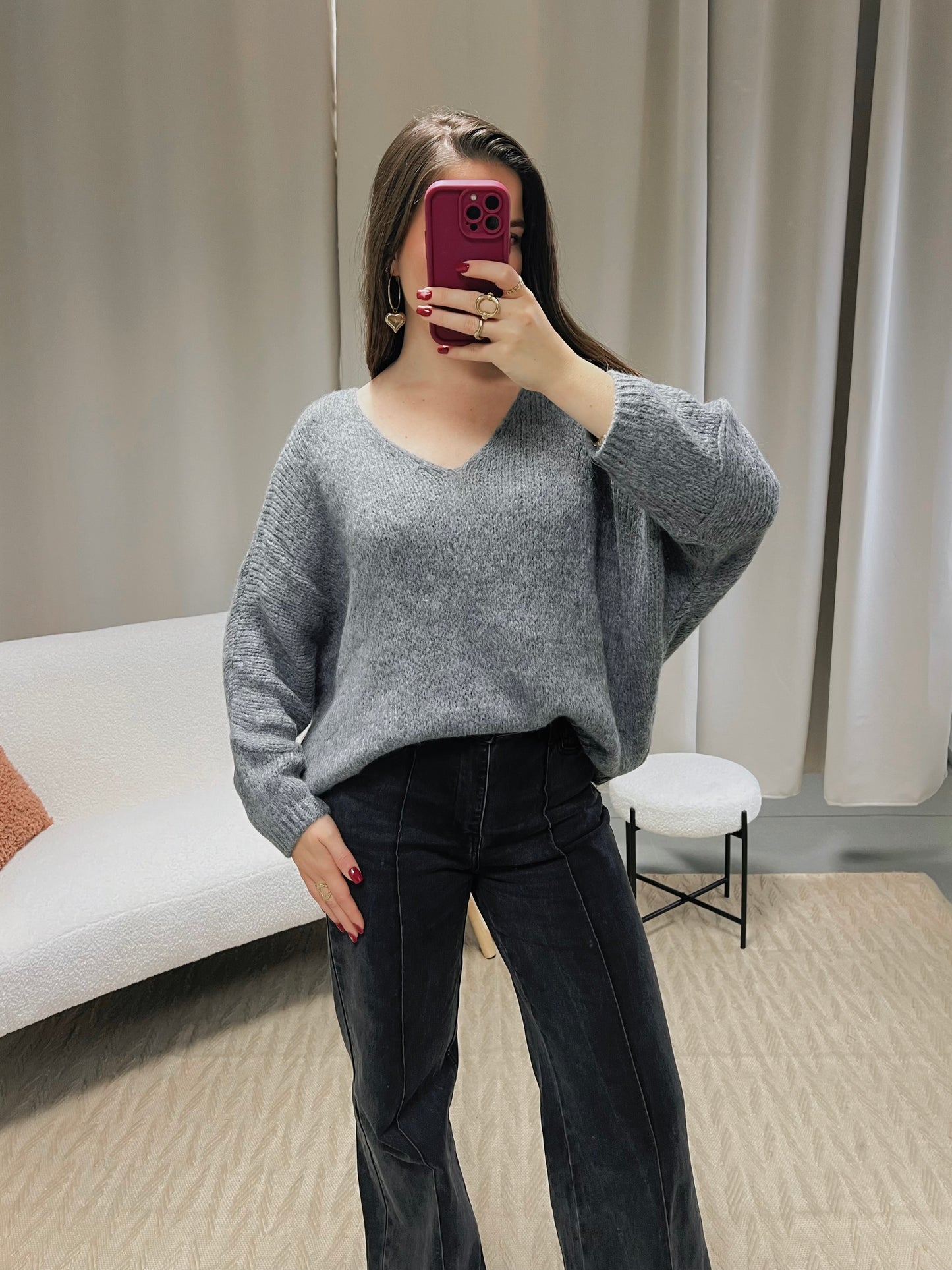 Pull KIRBY gris anthracite