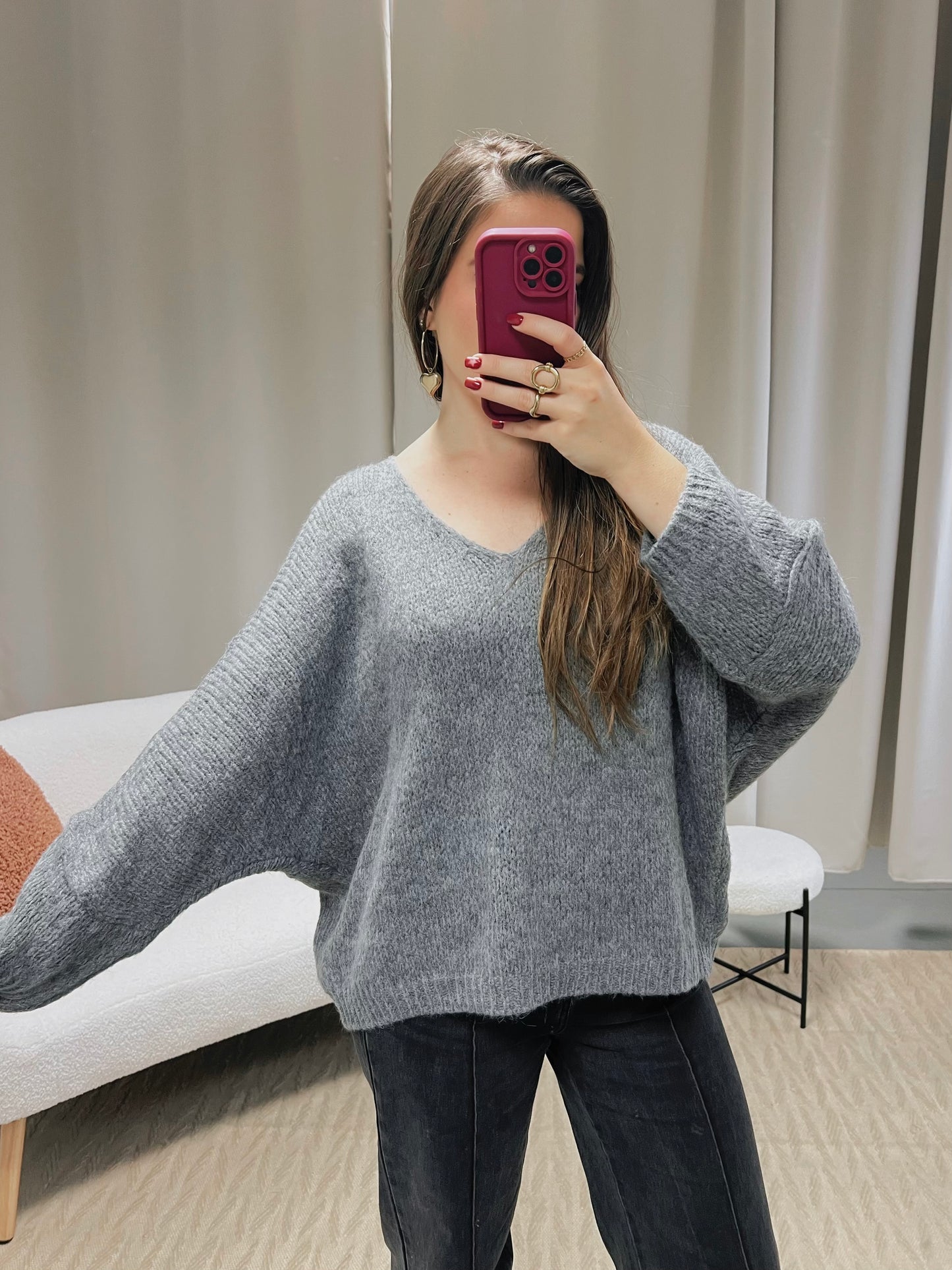 Pull KIRBY gris anthracite