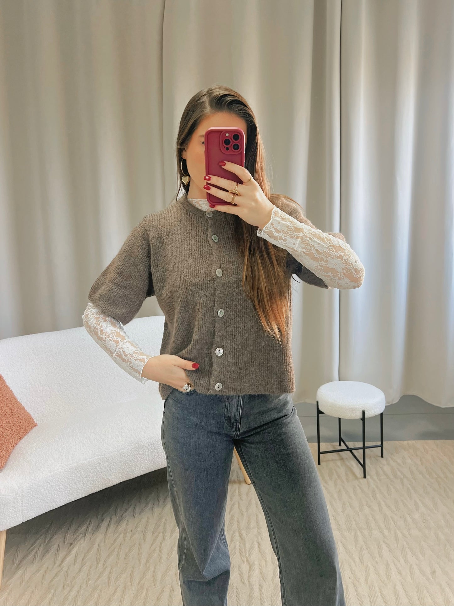 Gilet ANA noisette