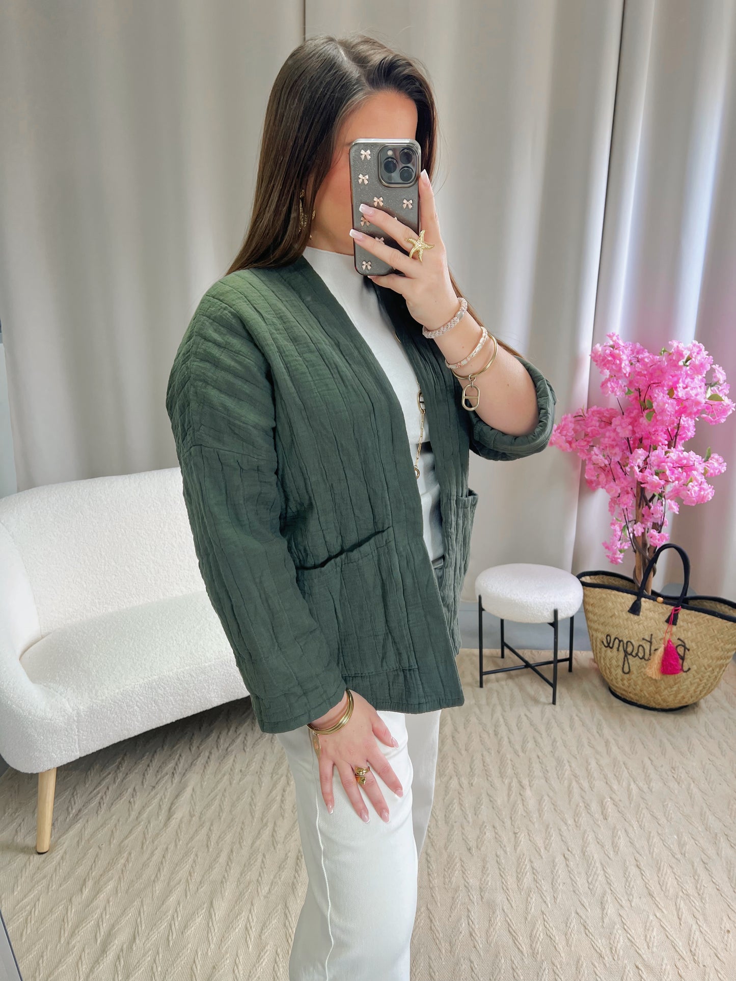 Veste ALBA kaki foncé