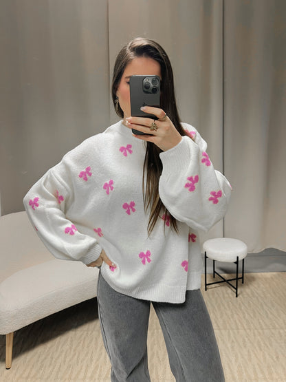 Pull BOW blanc