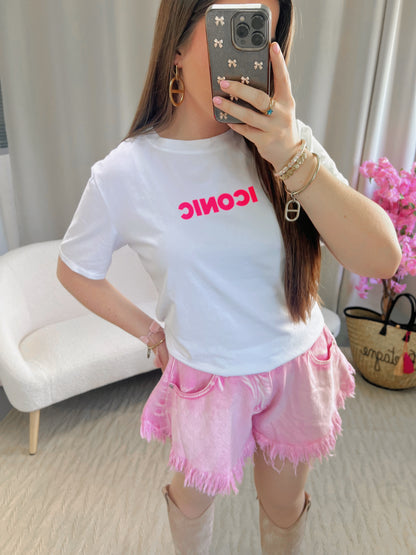 T-shirt ICONIC blanc