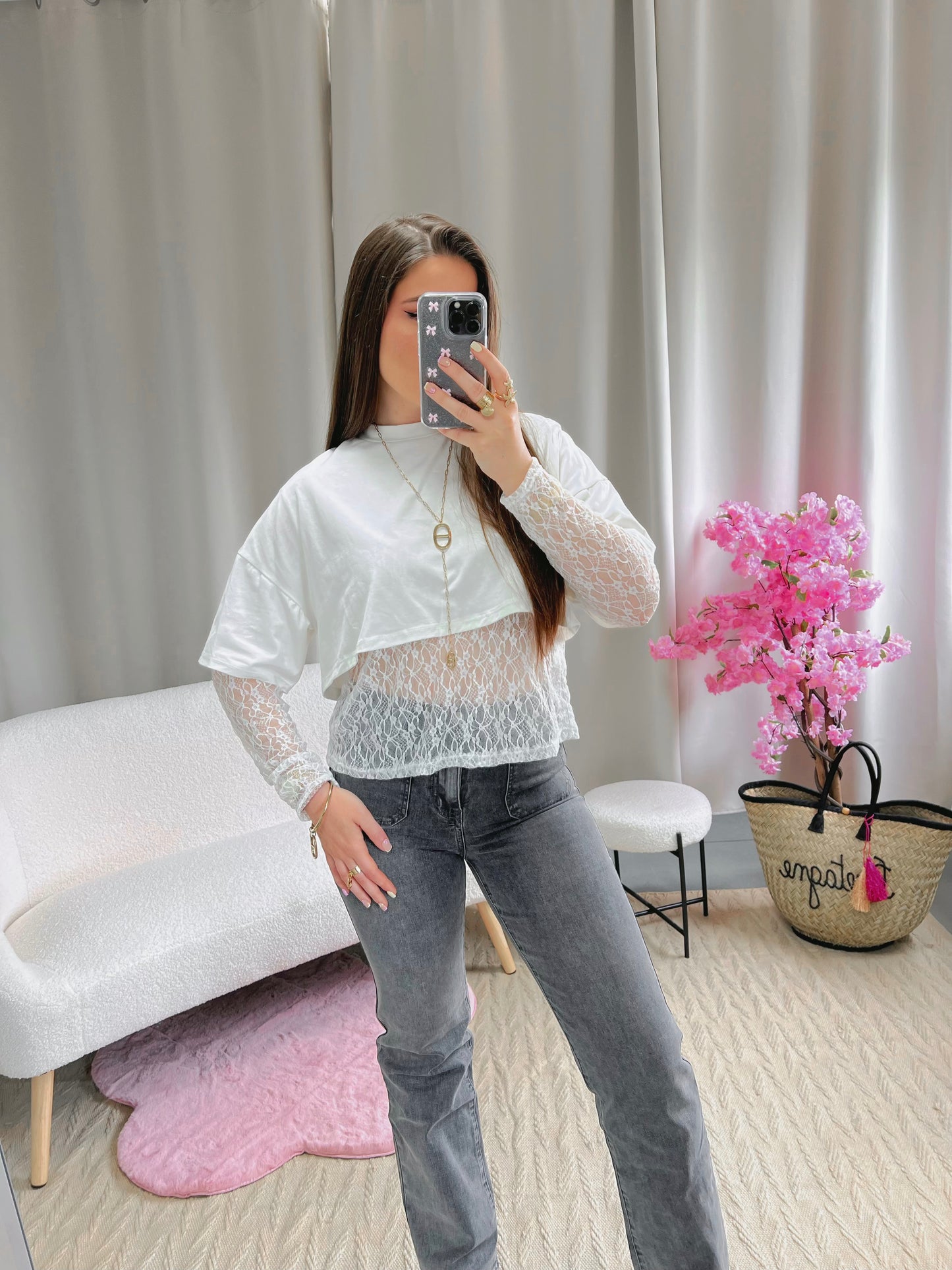 Top TELLI blanc