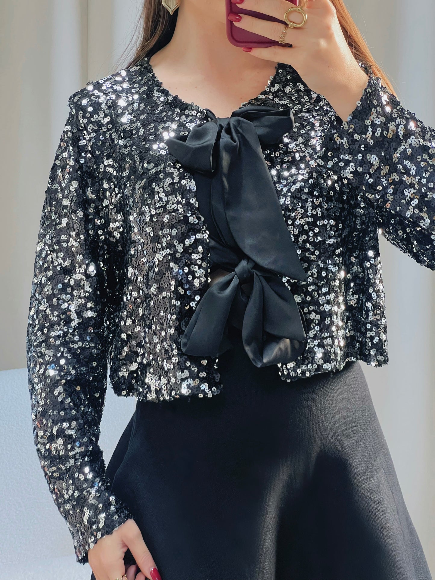 Top STARS noir argent