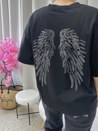 T-shirt ANGEL noir