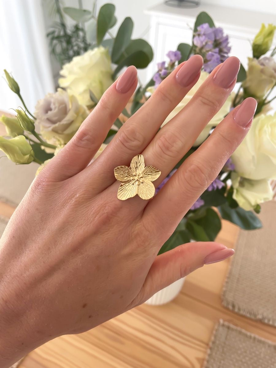 Bague FLORA dorée