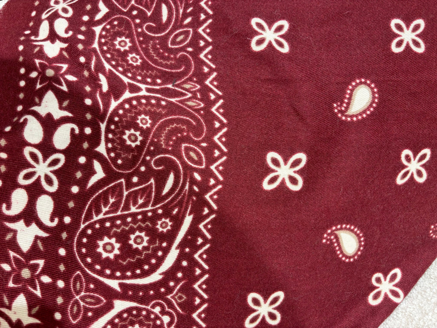 Foulard bandana bordeaux