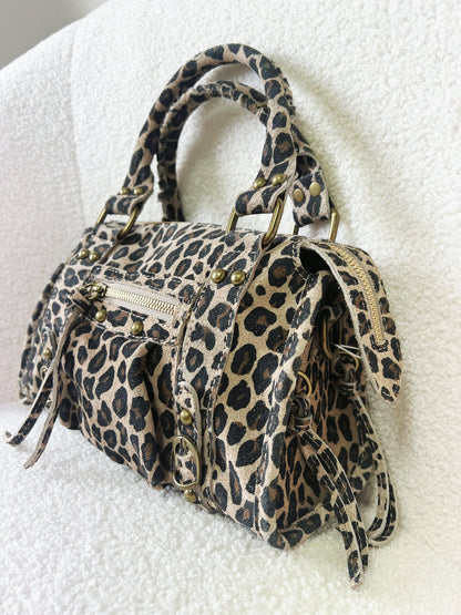 Sac PANAM léopard mat petit modèle