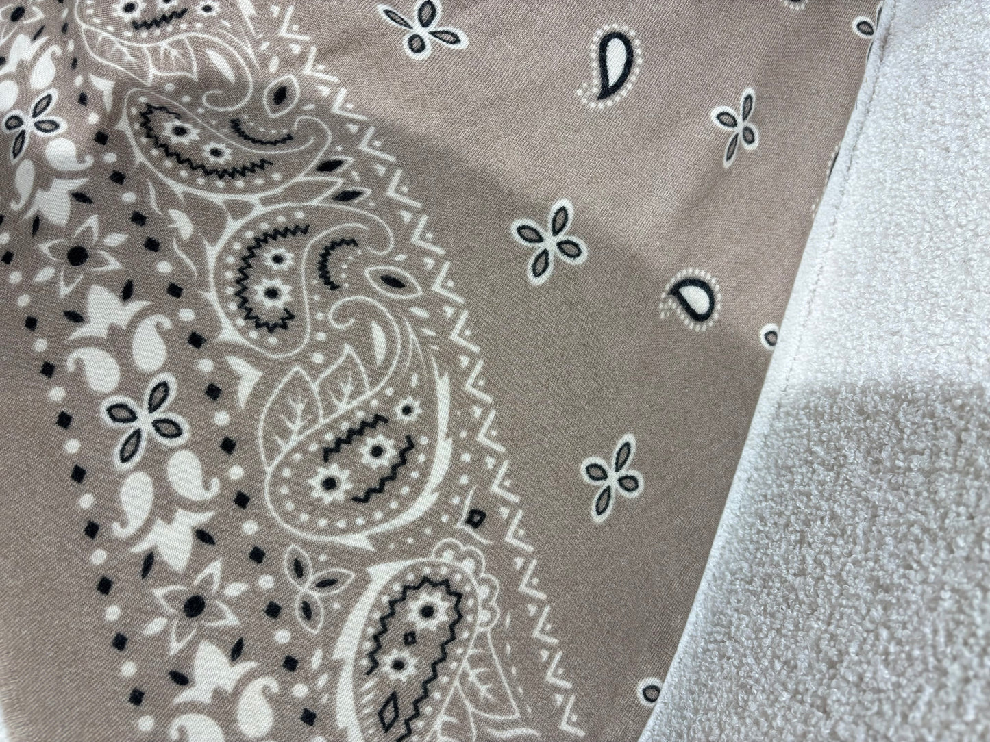Foulard bandana taupe