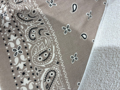 Foulard bandana taupe