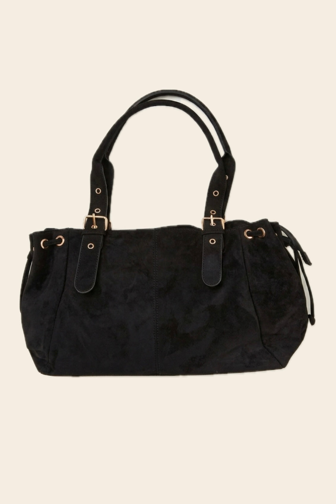 Sac BOSTON noir en suédine