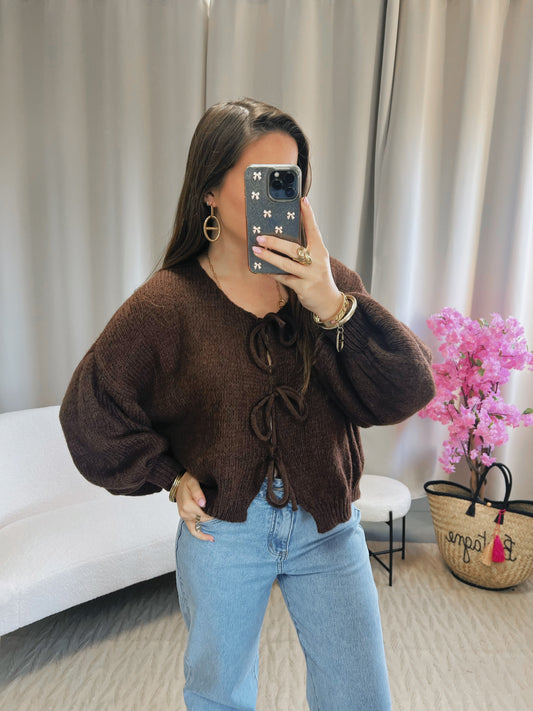 Pull EMMA chocolat
