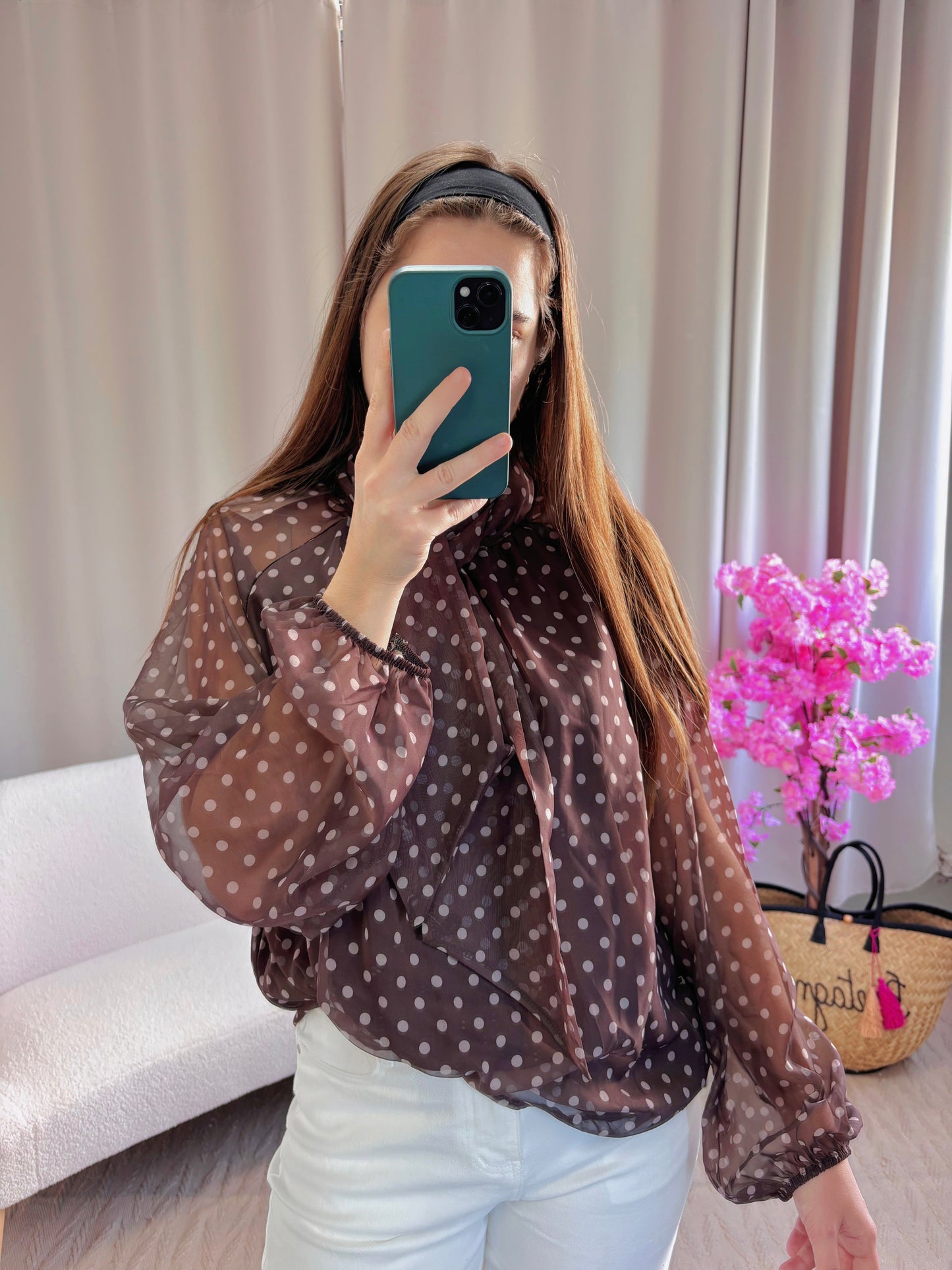 Blouse SOPHIA marron