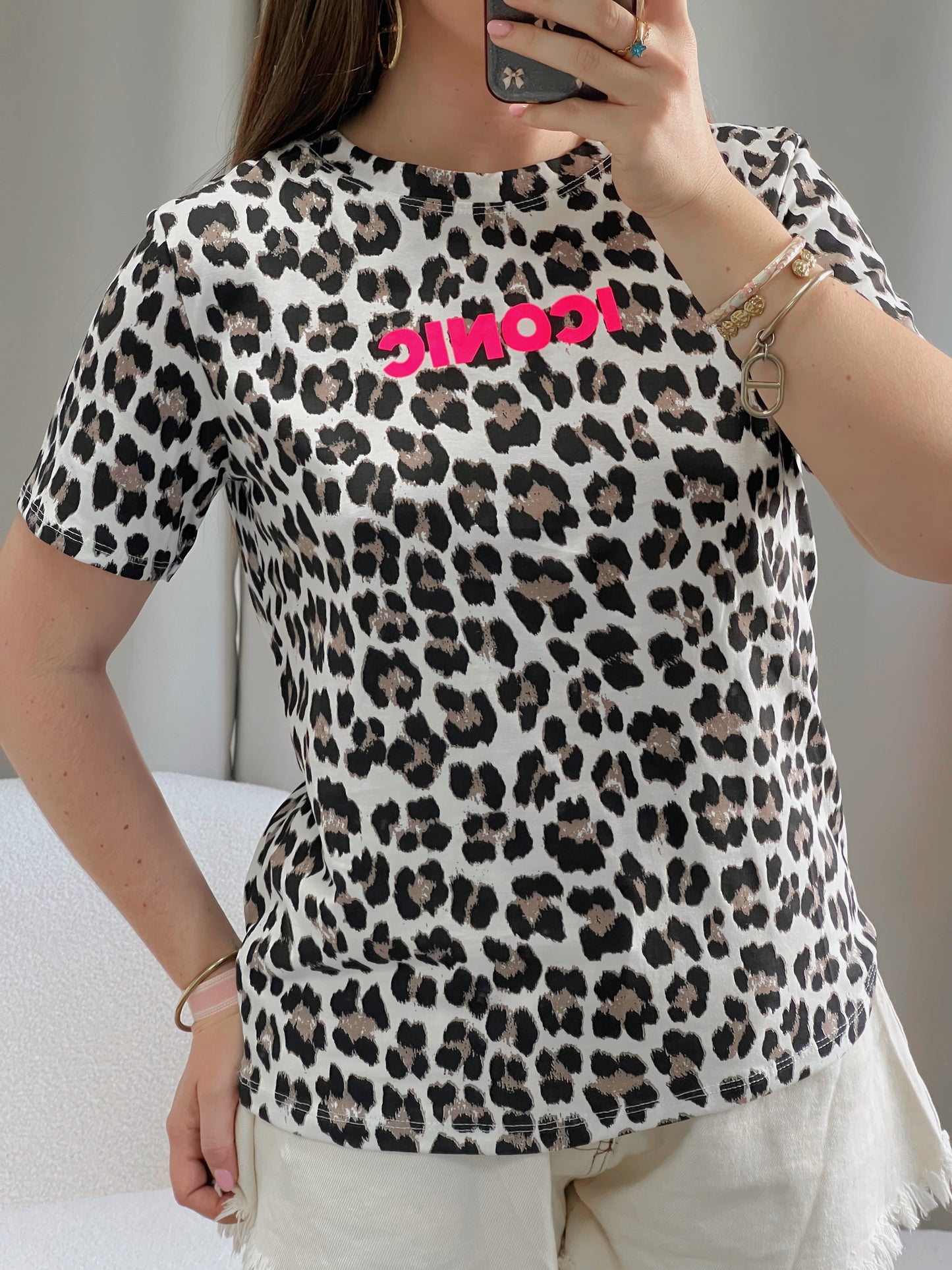 T-shirt ICONIC léopard