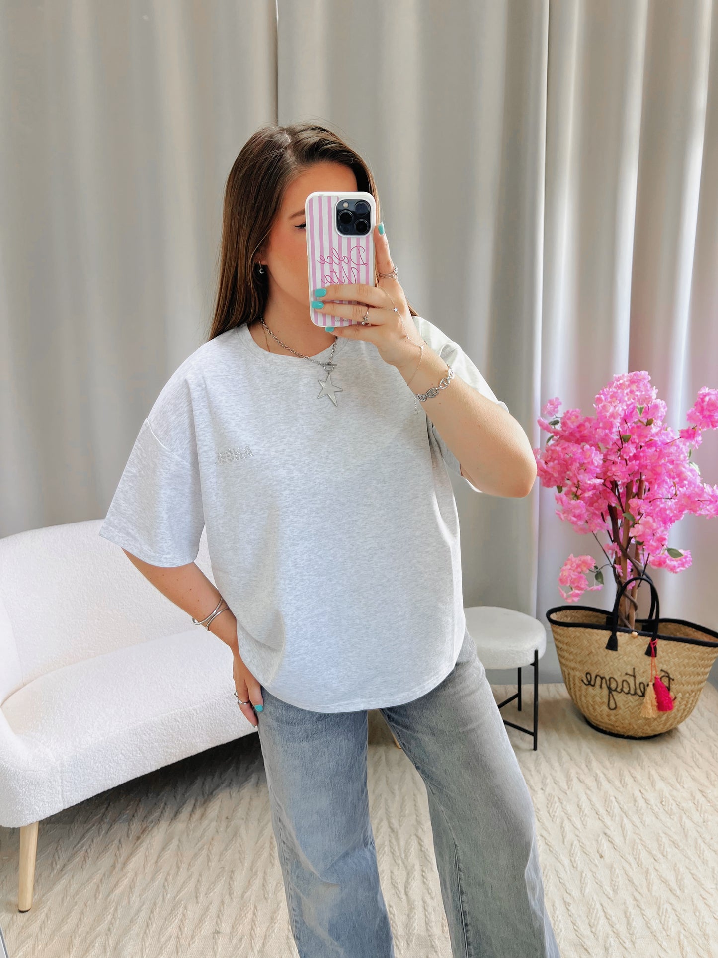 T-shirt ANGEL gris clair