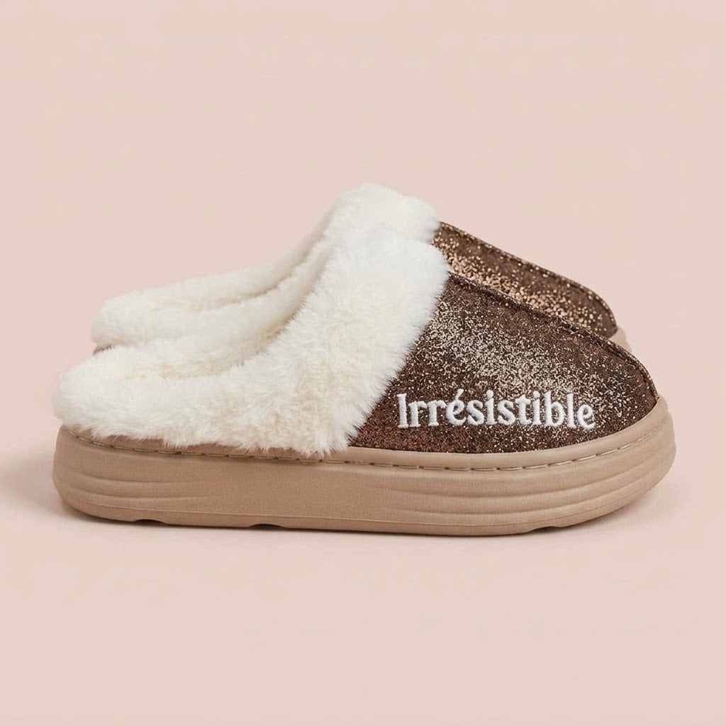 Chaussons à paillettes Irrésistible