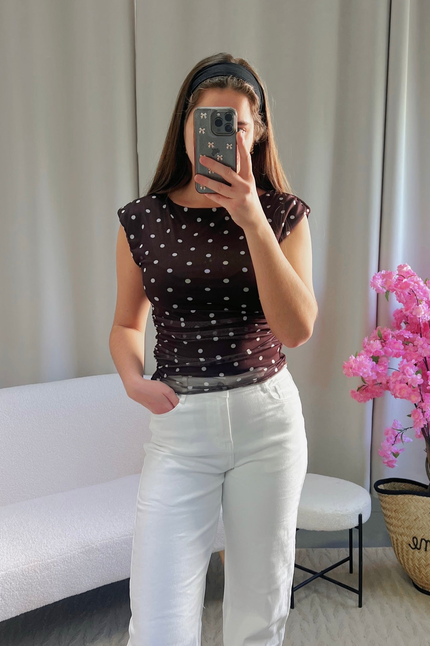 Top LOLA marron