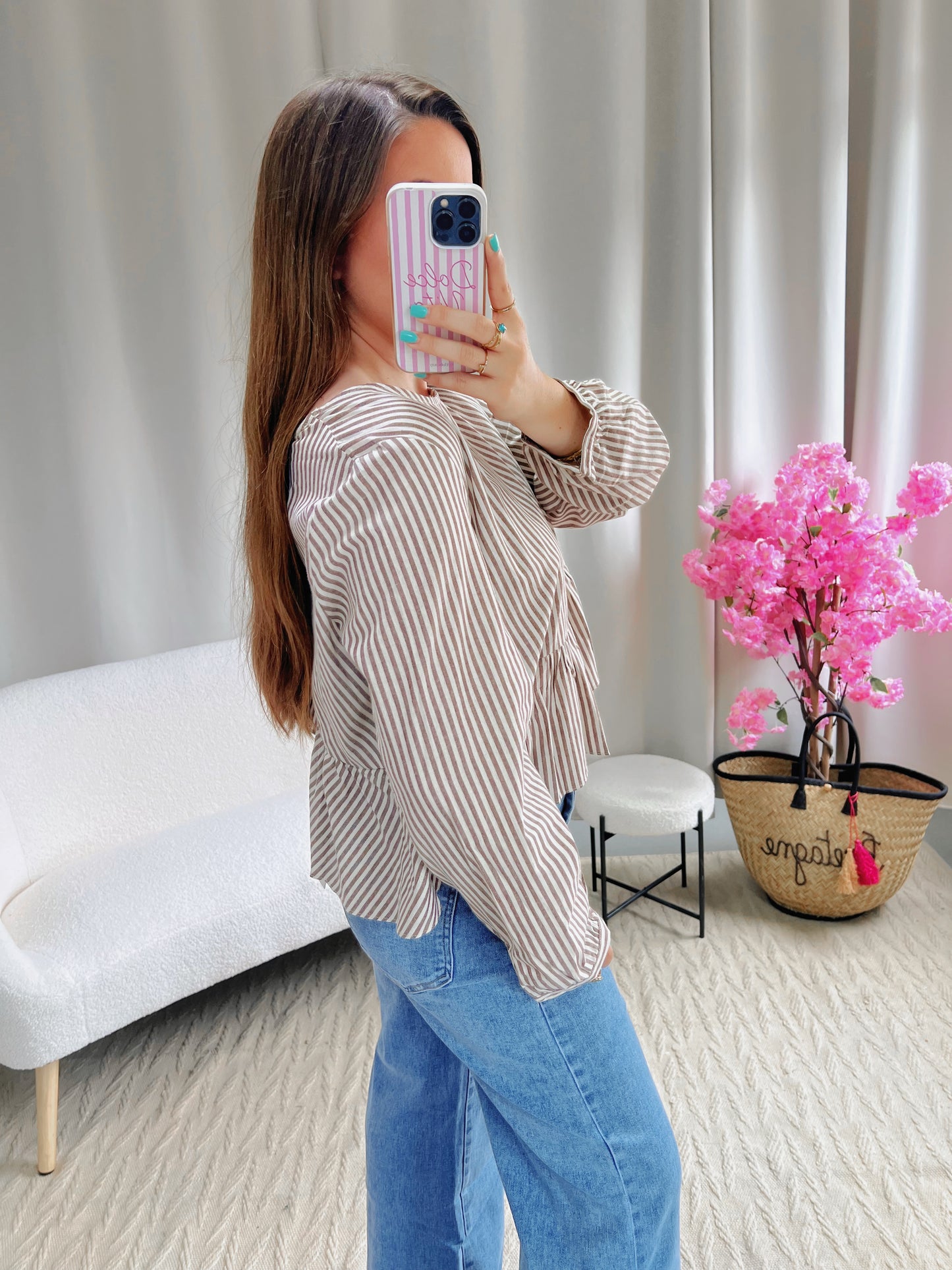 Blouse CHARLOTTE marron